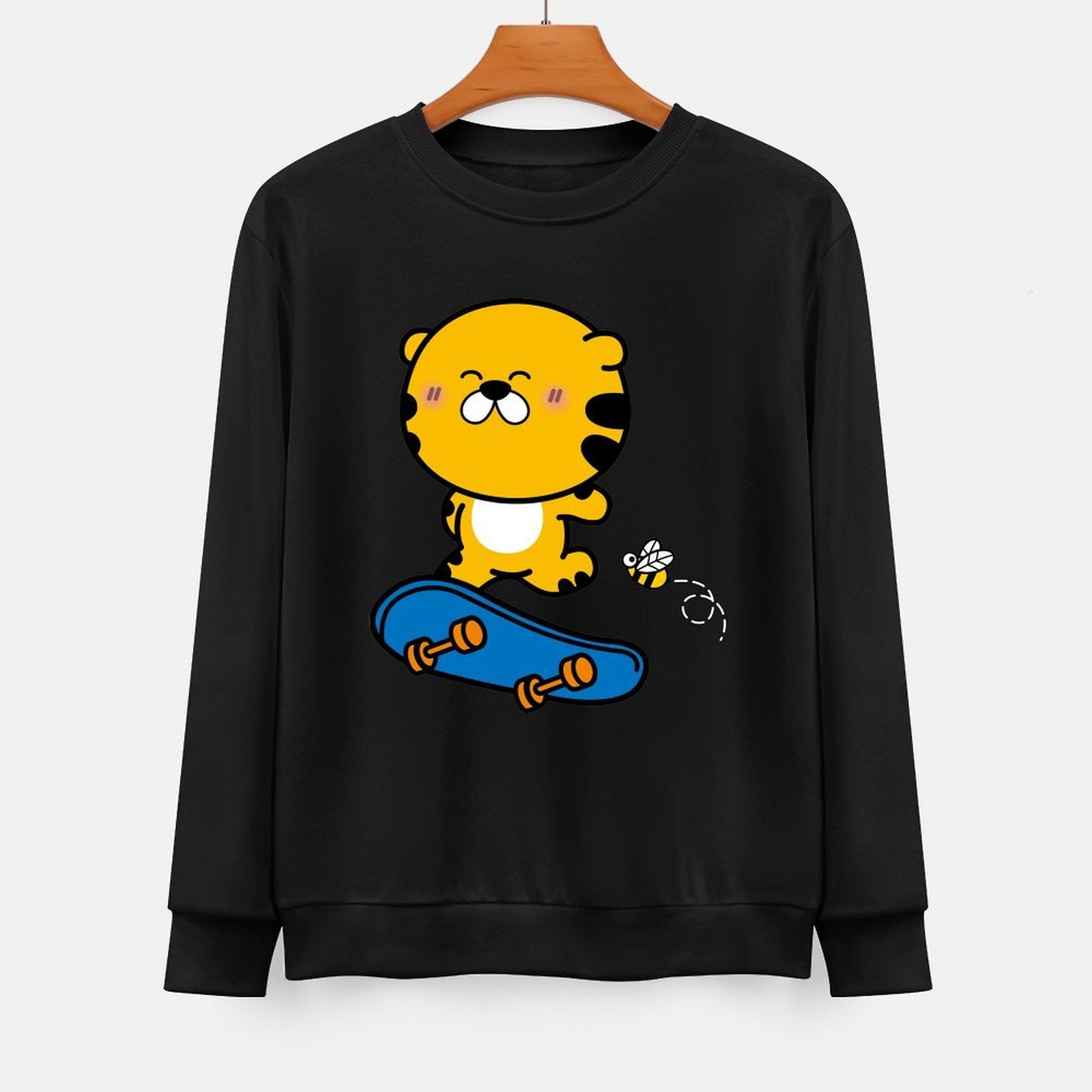 Front Patterned Long Sleeve TopEssential SoftWear